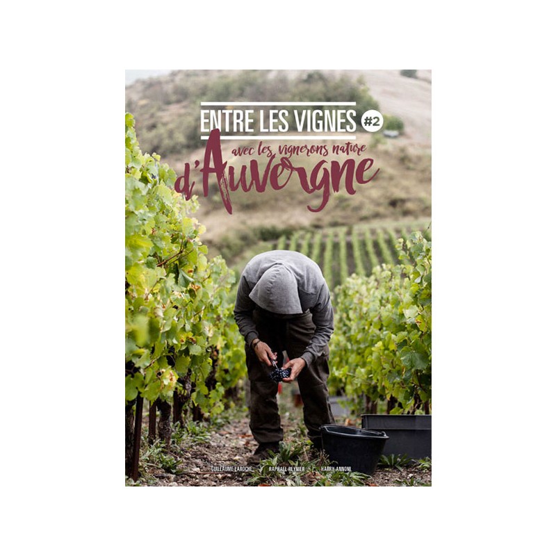 Livre "Entre les Vignes" avec les vignerons nature d'Auvergne