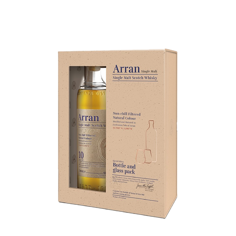 Coffret The Arran 10ans Coffret 2 verres
