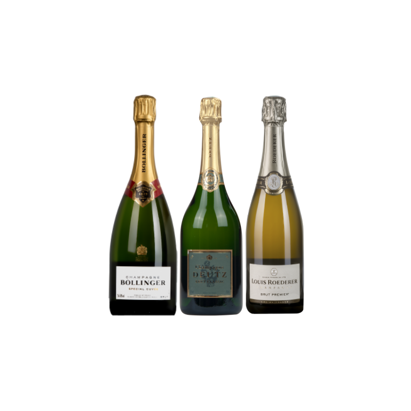 Coffret Cadeau Champagne Grandes Maisons Box 3 Bouteilles