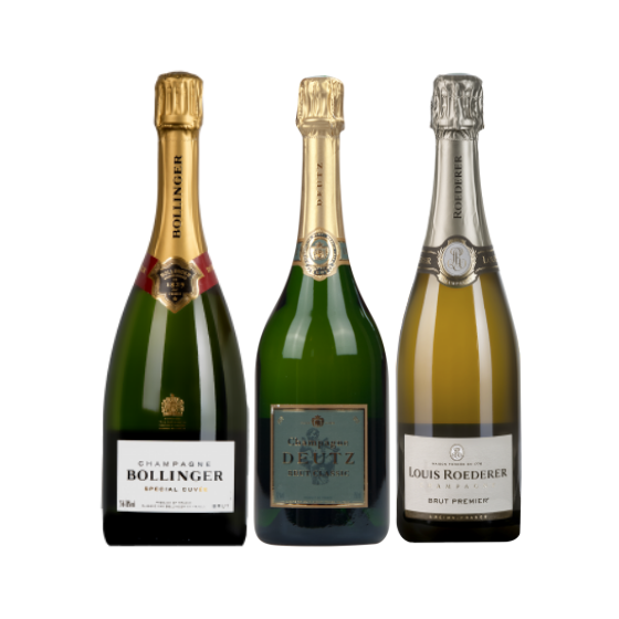 Coffret Cadeau Champagne Grandes Maisons "Box 3 Bouteilles"