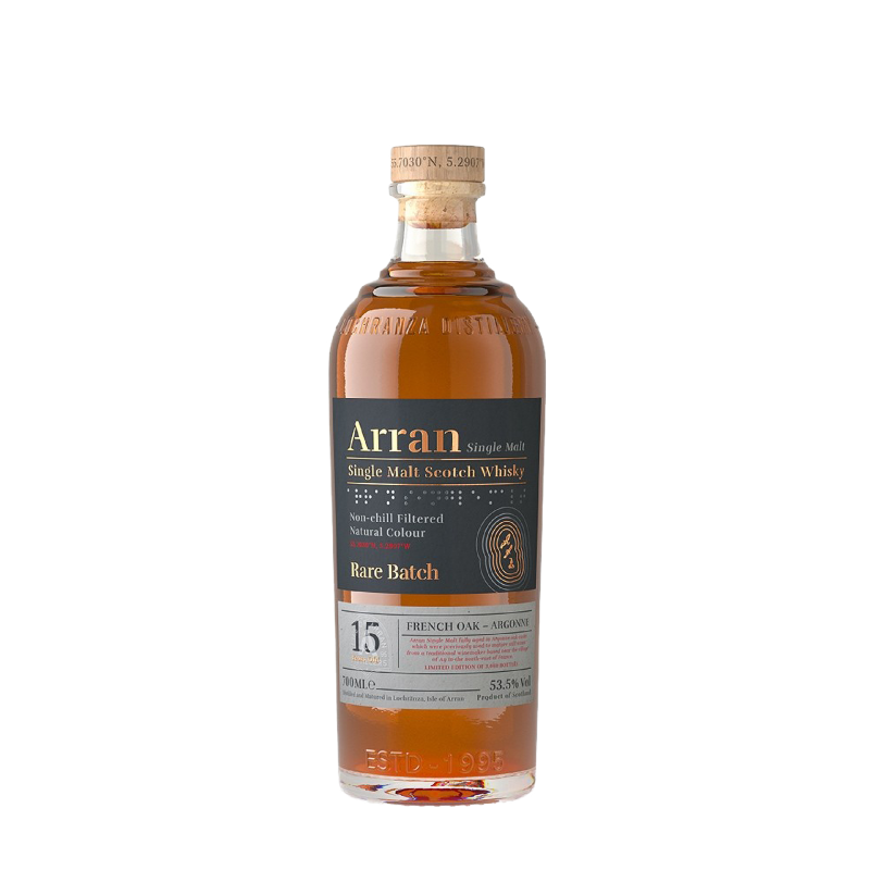 Whisky The Arran "15 ans d'âge" Rare Batch French Oak Argonne