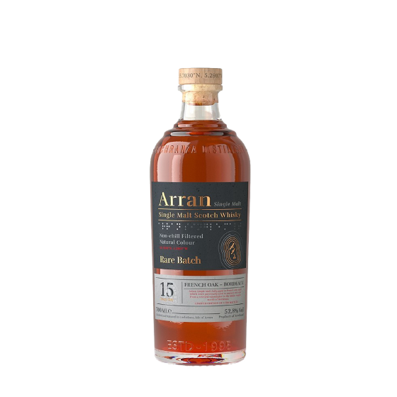 Whisky The Arran "15 ans d'âge" Rare Batch French Oak Bordeaux