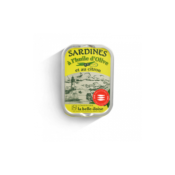 La Belle-Iloise / Sardines à l'huile et citron / 115 gr
