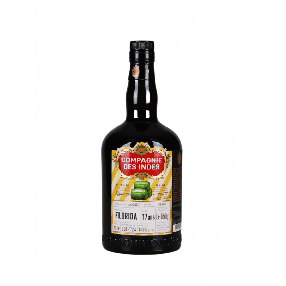 Rhum Compagnie des Indes "Florida 17 ans" 45%