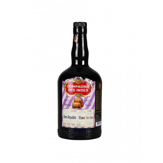 Rhum Compagnie des Indes "Dom Republic" 11 ans Pedro Ximenez
