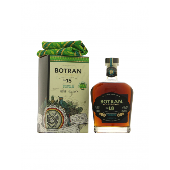 Coffret Rhum Botran Reserva Especial N°18 avec étoffe Maya