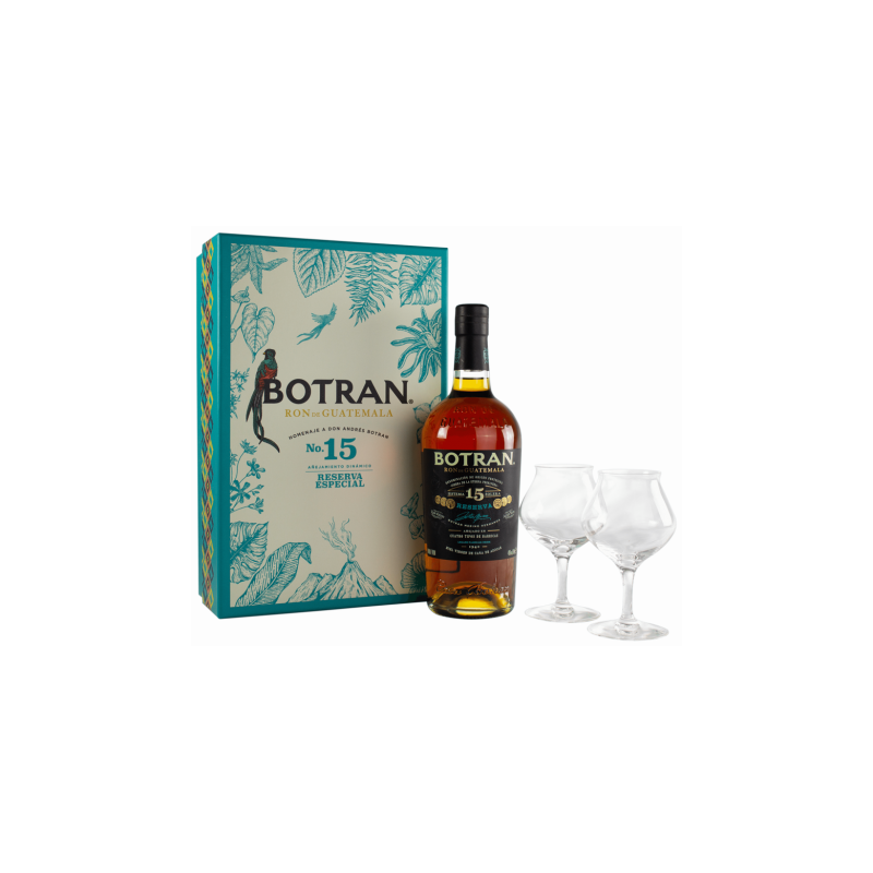 Rhum Botran "Reserva Especial N°15" Bouteille + 2 Verres Guatemala