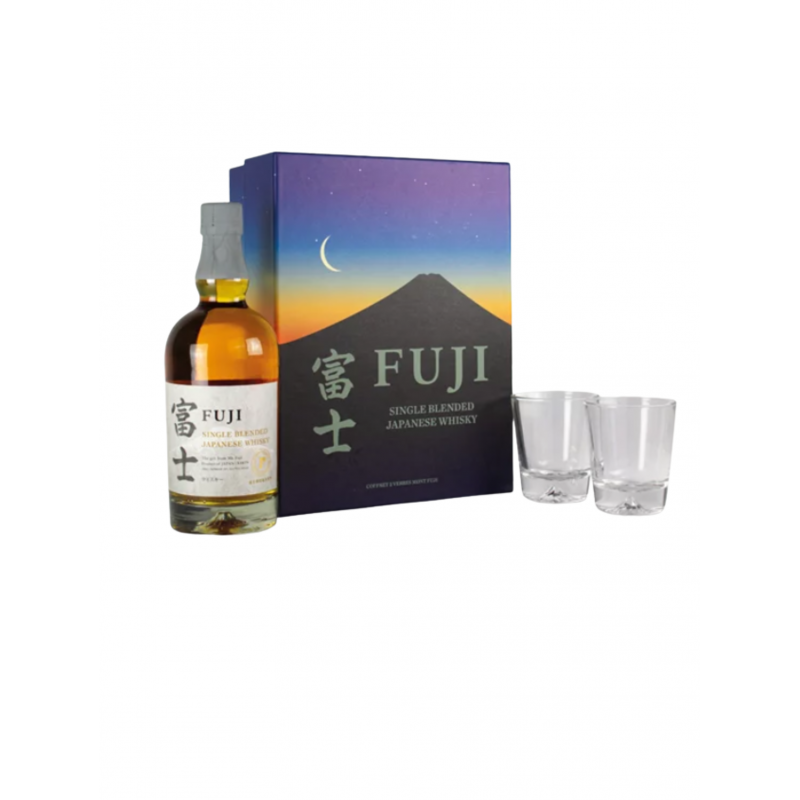 Whisky Japonais Fuji Blended coffret 2 verres