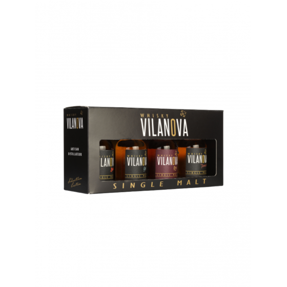 Coffret Vilanova 4 mignonettes Whisky 5cl