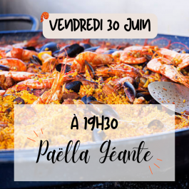 Réservation Paëlla Géante
