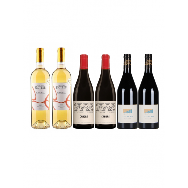 Coffret vin Sud-Ouest "Au pays du Rugby"
