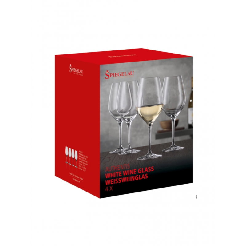 Spiegelau - 4 Verres à Vin blanc Authentis