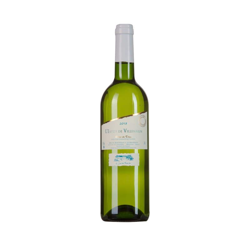 L'esprit Villemarin Côtes de Thau Blanc Sec 2023