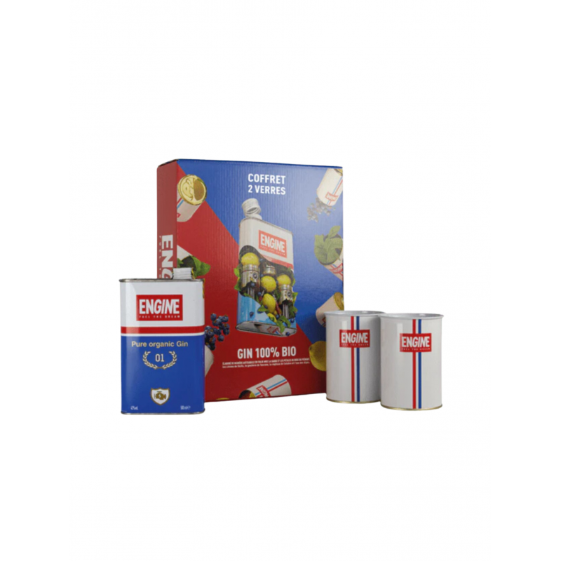 Gin Engine Pure Organic Coffret 2 verres