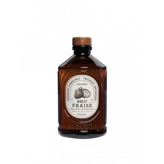 Bacanha - Sirop Brut Bio "Fraise"