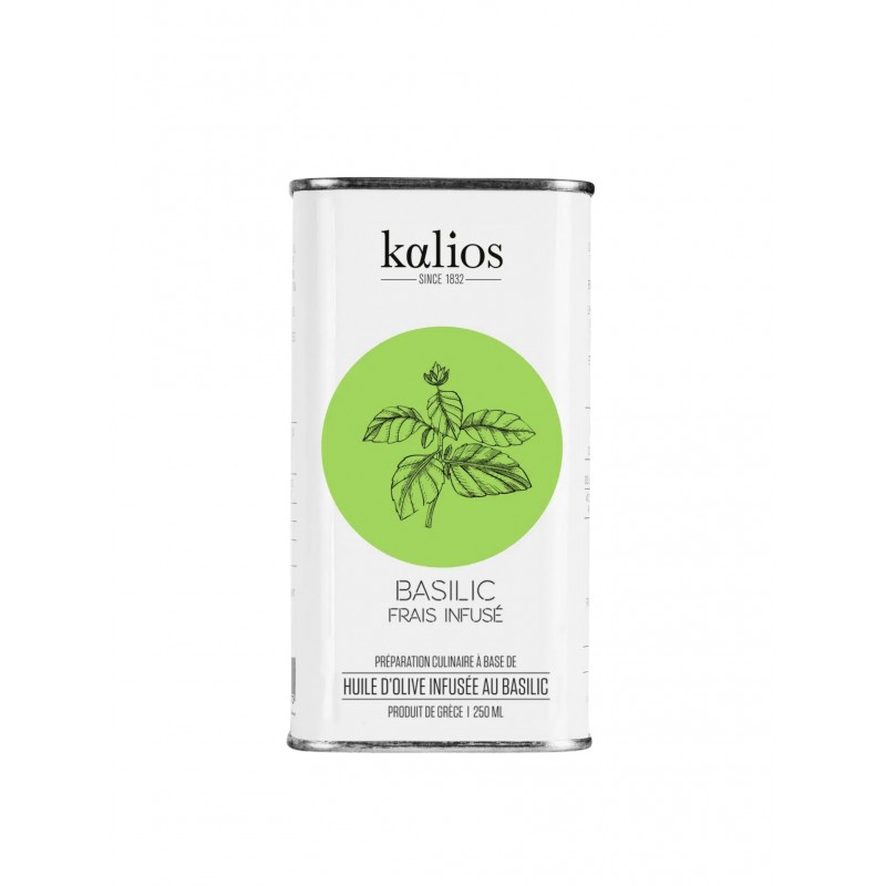 KALIOS - Huile d'olive infusée au Basilic 250ml