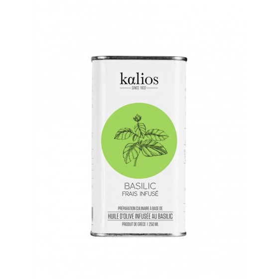 KALIOS - Huile d'olive infusée au Basilic 250ml