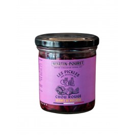 MAISON MARTIN POURET - Pickles chou rouge et graines de moutarde 180gr