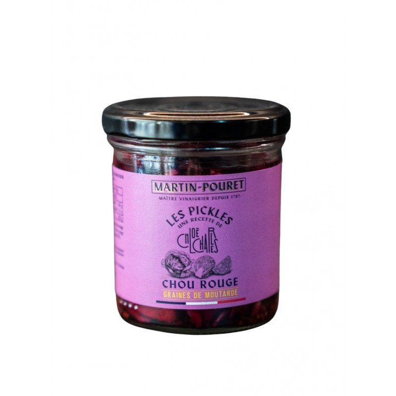 MAISON MARTIN POURET - Pickles chou rouge et graines de moutarde 180gr