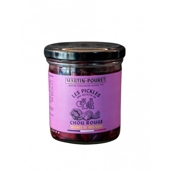 MAISON MARTIN POURET - Pickles chou rouge et graines de moutarde 180gr
