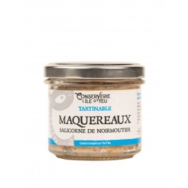 CONSERVERIE DE L'ILE D'YEU - Tartinable Maquereaux, salicornes de Noirmoutier 100gr