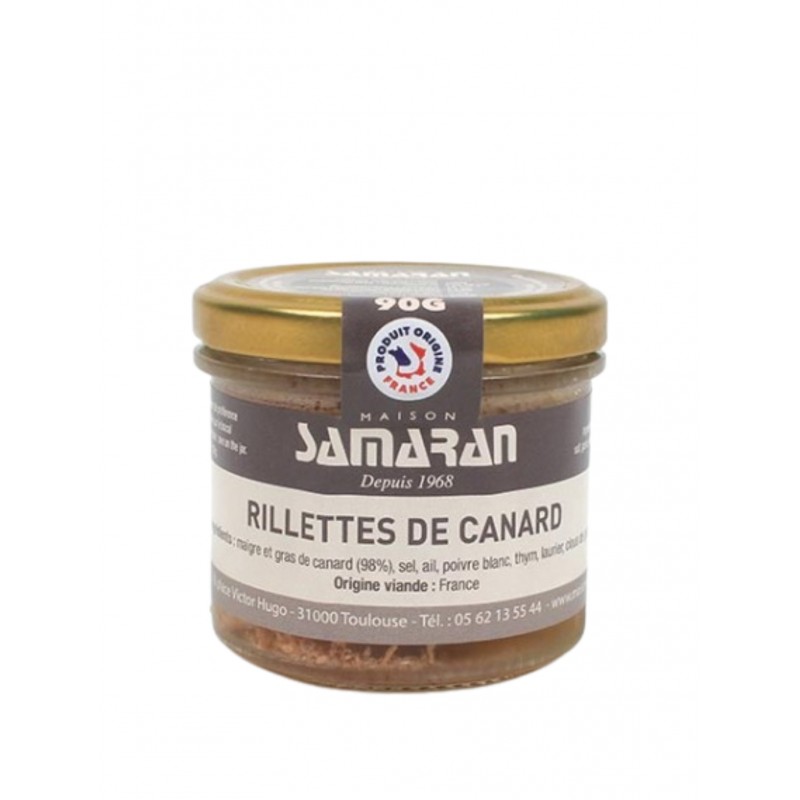 MAISON SAMARAN - Rillettes de canard 90 gr