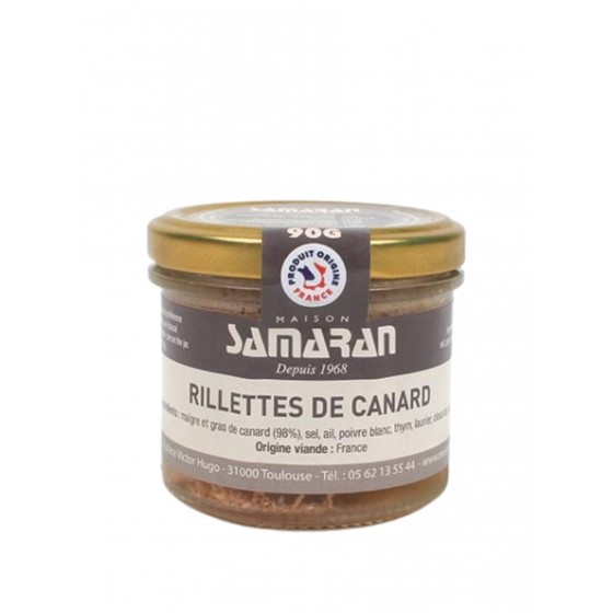 MAISON SAMARAN - Rillettes de canard 90 gr