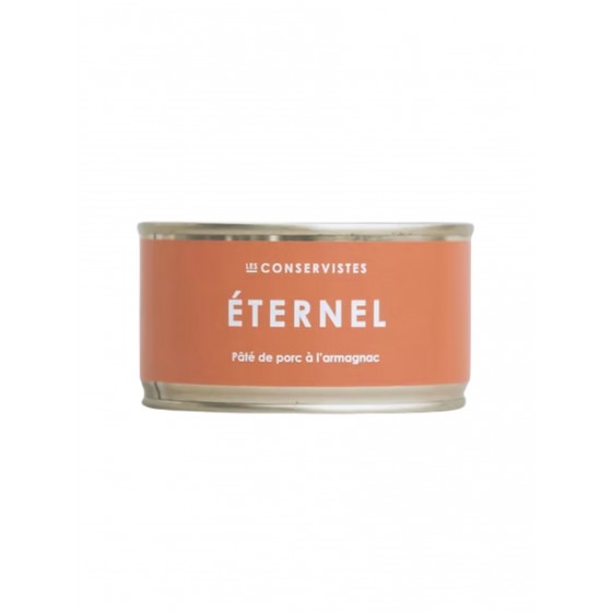 LES CONSERVISTES - ETERNEL / Pâté de porc à l'Armagnac 130 gr