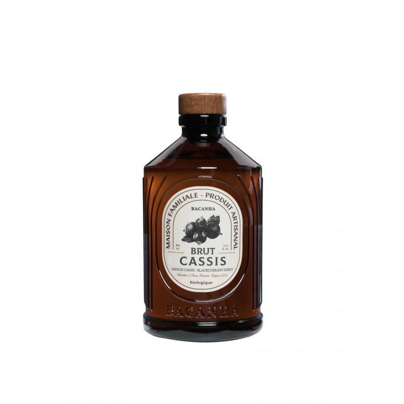 Bacanha / Sirop Bio et Artisanal Cassis / 400 ml