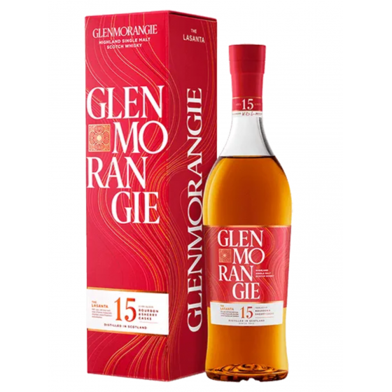 Glenmorangie 15 ans d'âge, The Sherry Cask Finish, Whisky de Ecosse en Bouteille de 70 cl
