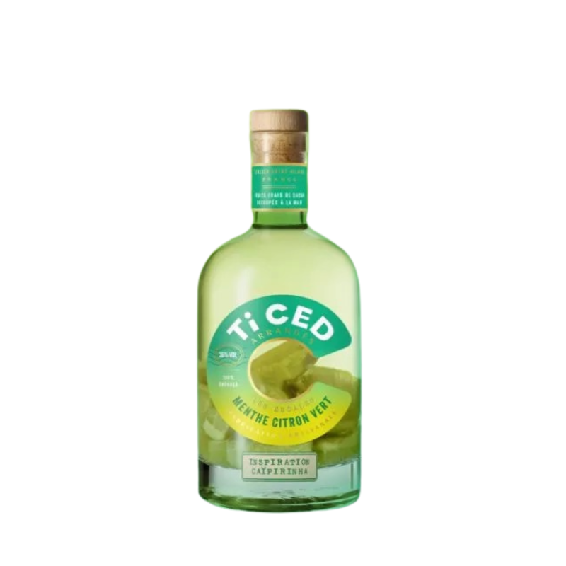 De Ced "Escale Menthe Lime" Rhum arrangé, Rhum de France en Bouteille de 70 cl