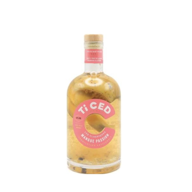 Rhum De Ced "Mangue Passion"  Rhum arrangés  Demi-bouteille