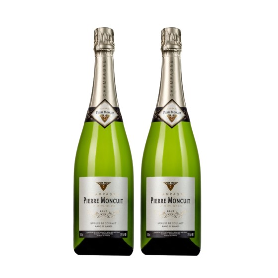 Coffret Cadeau Champagne duo Blanc de Blancs 2 bouteilles