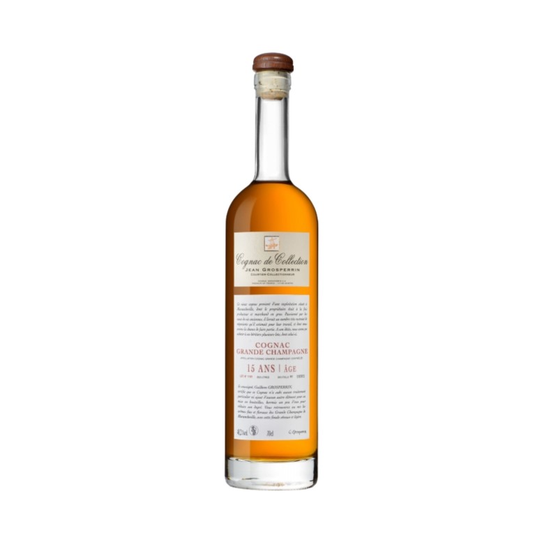 Cognac Jean Grosperrin 15 ans d'âge, Grande Champagne, Région Cognac de France en Bouteille de 70 cl