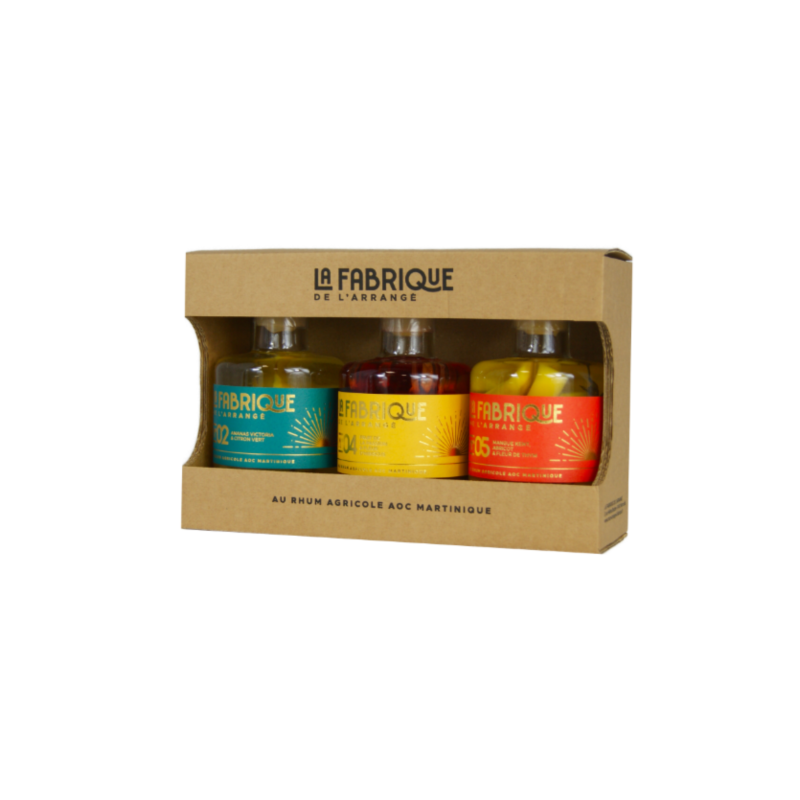 La Fabrique de l'Arrange  "Coffret Rhum Découverte" Tripack