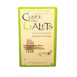 Les Vignerons d'Estézargues "Cuvée des Galets"  Bib 5 litres Côtes du Rhône Blanc Sec