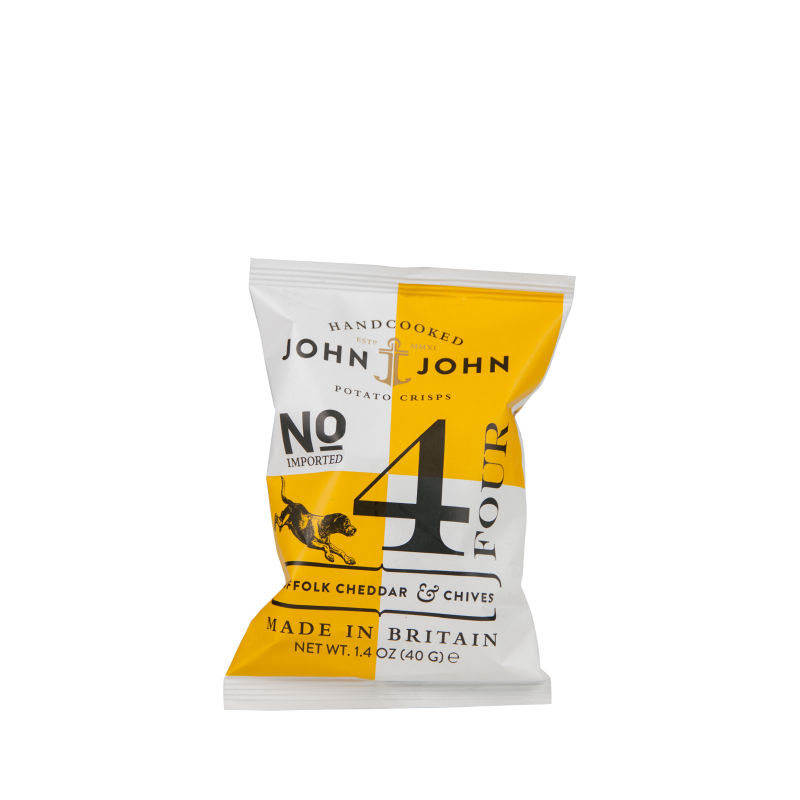 John & John chips "Suffolk cheddar & chives" 40gr