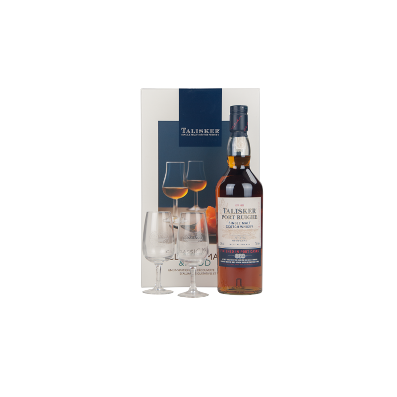 TALISKER "Coffret Port Ruighe + 2 verres"