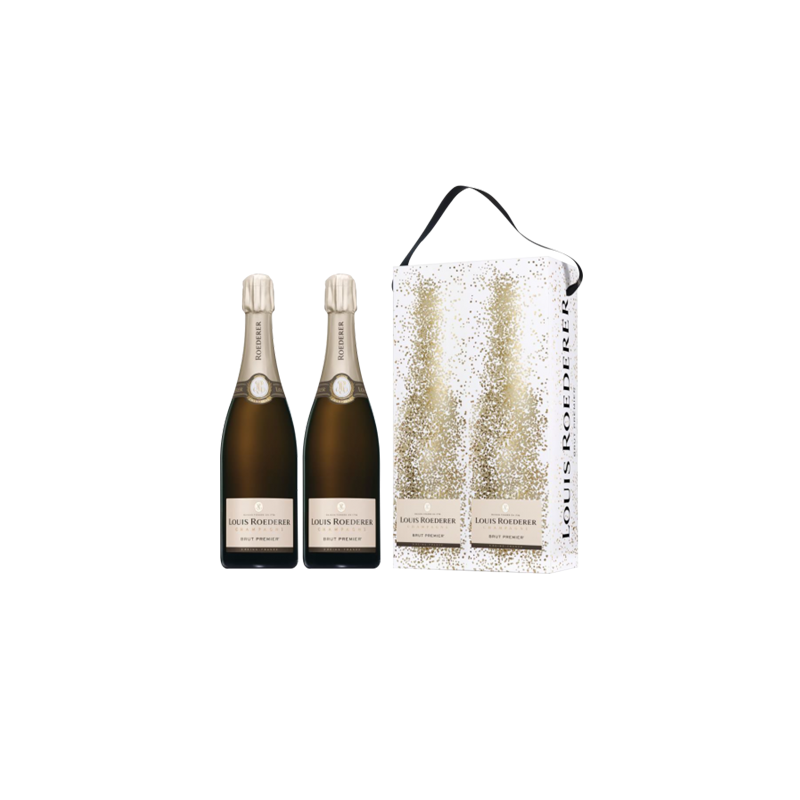 Champagne Louis Roederer AOC Champagne Coffret Bi-Pack,Champagne en format  Le Coffret au meilleur prix sur Cave spirituelle