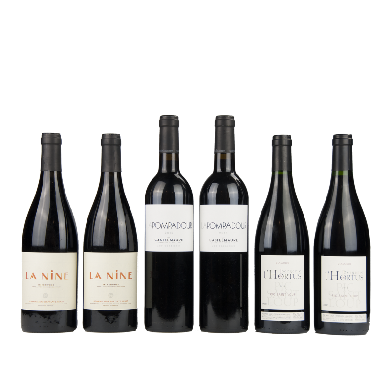 Coffret vin Languedoc "Collection Ensoleillée"