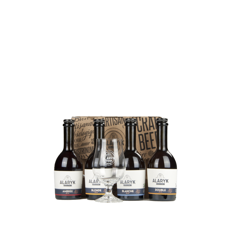 Bière Alaryk "Coffret 4 x 33cl + verres lutish"