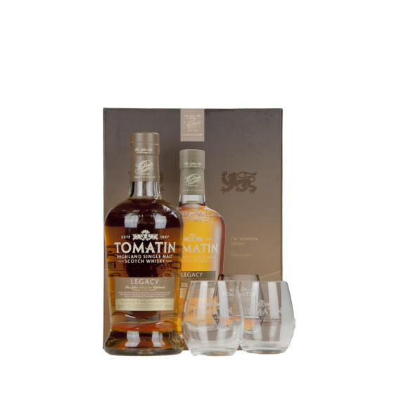 Whisky Tomatin "Coffret Legacy + 2 verres"