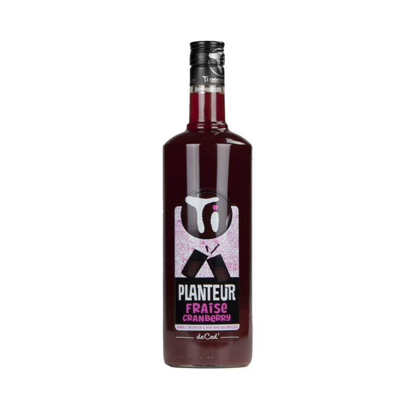 Rhum De Ced Planteur "Fraise - Cranberry"