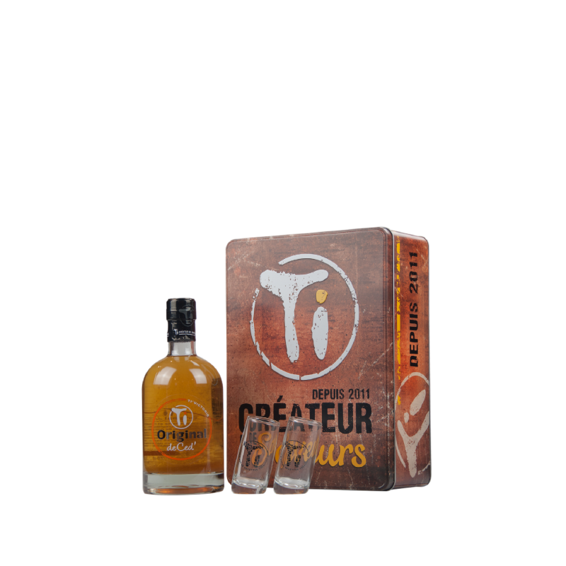 Rhum De Ced Ti Victoria - Coffret avec 2 verres Ti'Original