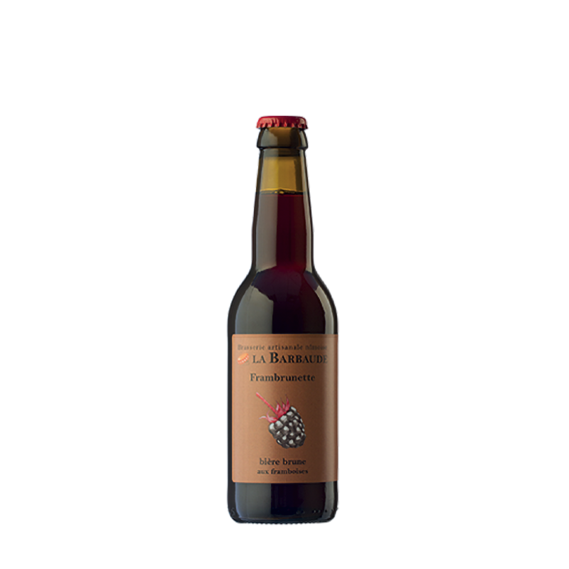 Bière La Barbaude "Frambrunette" Brune 33cl