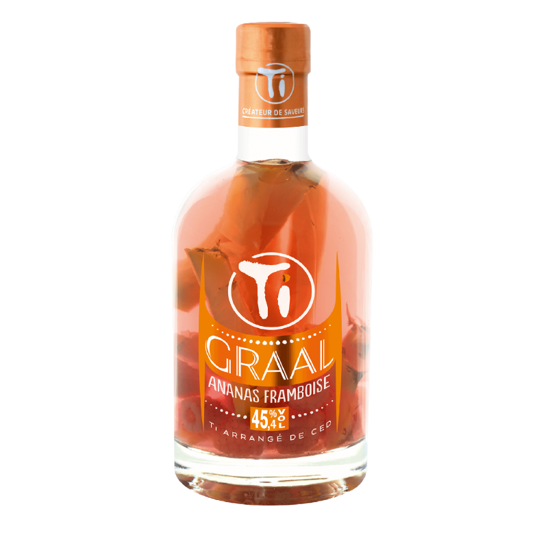 Rhum De Ced "Ti  Graal - Ananas Framboise" Rhum arrangé