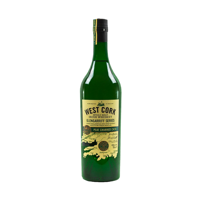 Whiskey West CORK Glengarriff Series Peat Charred Cask