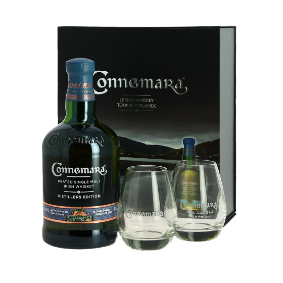 Coffret Whisky Connemara Distiller's Edition + 2 verres