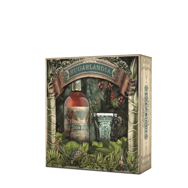Rhum Don Papa "Baroko" Coffret + 1 Verre