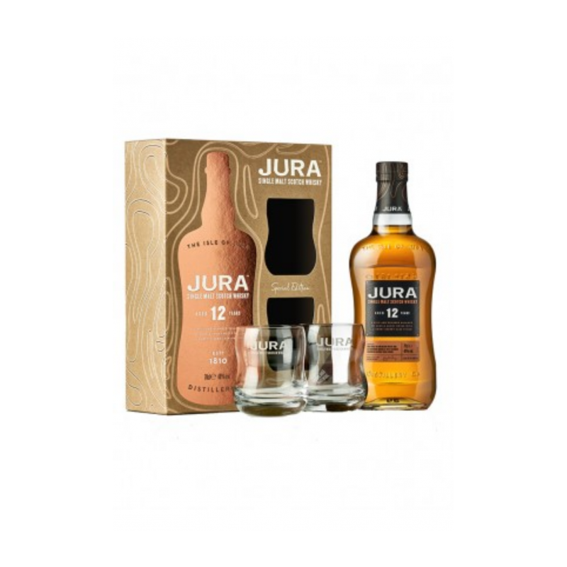 Whisky Isle of Jura "Coffret 12 ans + 2 verres"